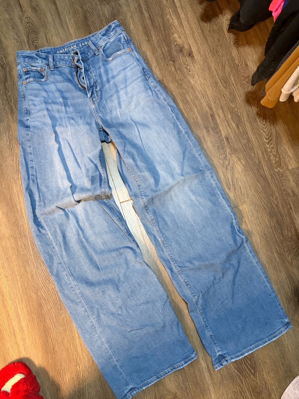 American Eagle Outfitters Light Blue High Rise Wide Leg Women’s Jeans